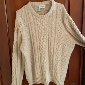 Cream sweater. Good fellow and Co
